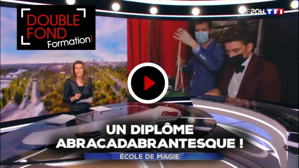 Diploma of professional magician reportage tf1